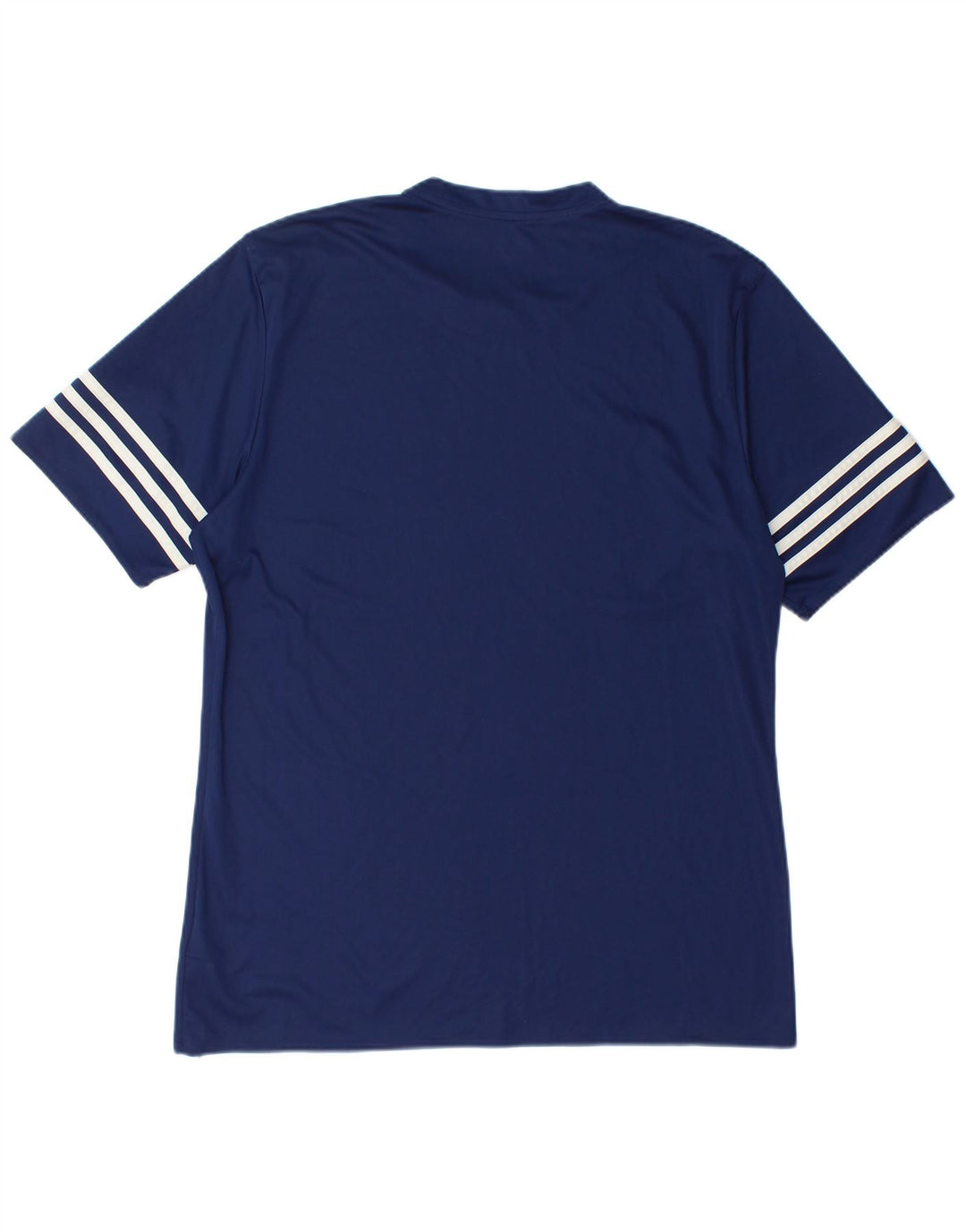 T-shirt ADIDAS da uomo Climalite Top grande in poliestere blu navy
