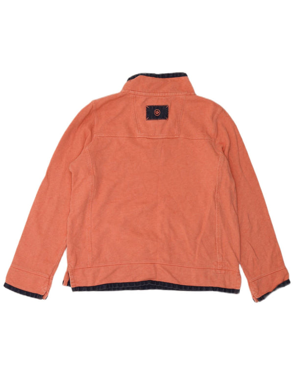 Felpa da donna con collo con zip Fat Face, maglione, UK 14, grande, cotone rosa