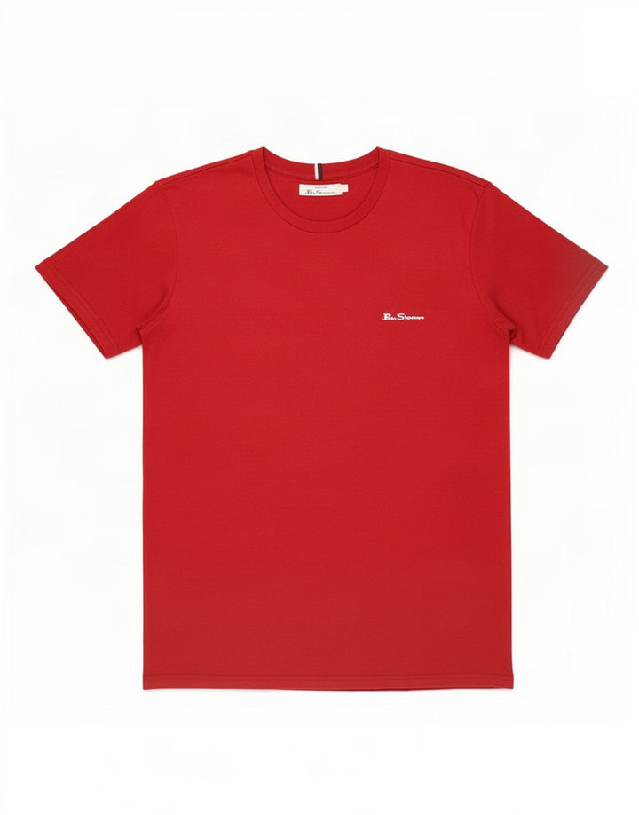 T-shirt da uomo Ben Sherman Top grande in cotone rosso
