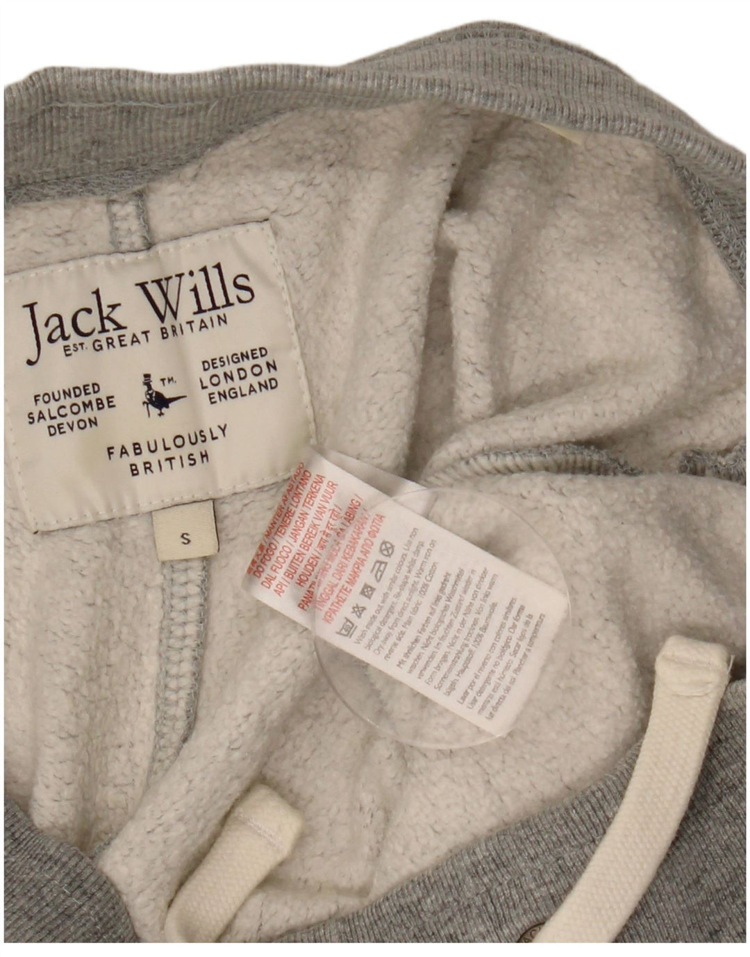 Pantaloncini sportivi da uomo Jack Wills piccoli in cotone screziato grigio