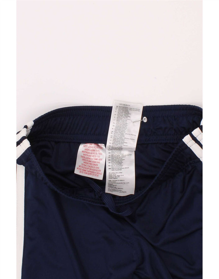 Pantaloncini sportivi Adidas Climalite da ragazzo 9-10 anni in poliestere blu navy