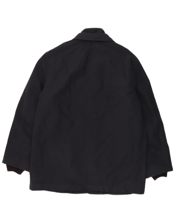 Cappotto giacca a vento da uomo Fay UK 42 XL poliestere blu navy