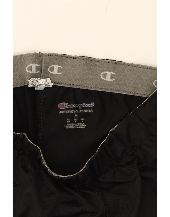 CHAMPION Boys Sport Shorts 9-10 Years Medium  Black Polyester Vintage Champion and Second-Hand Champion from Messina Hembry 