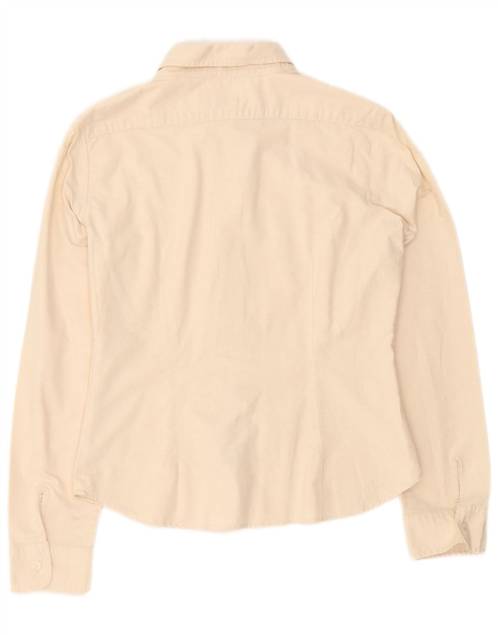 Camicia Benetton Donna UK 12 Medio Bianco