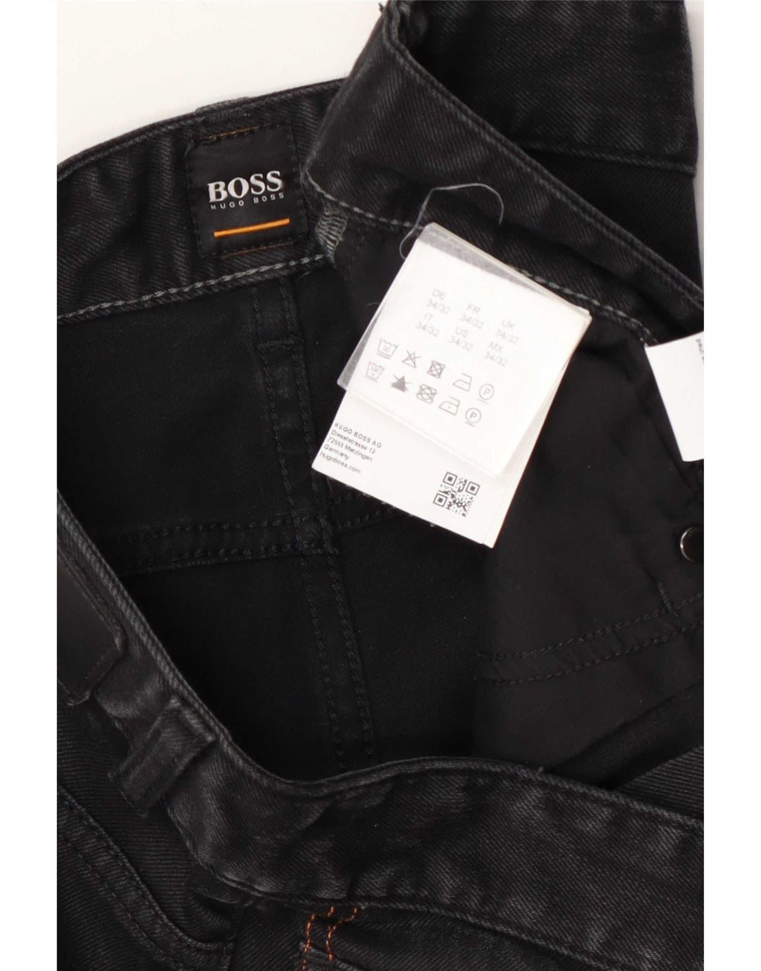 Jeans slim da uomo Delaware Hugo Boss W34 L29 cotone grigio