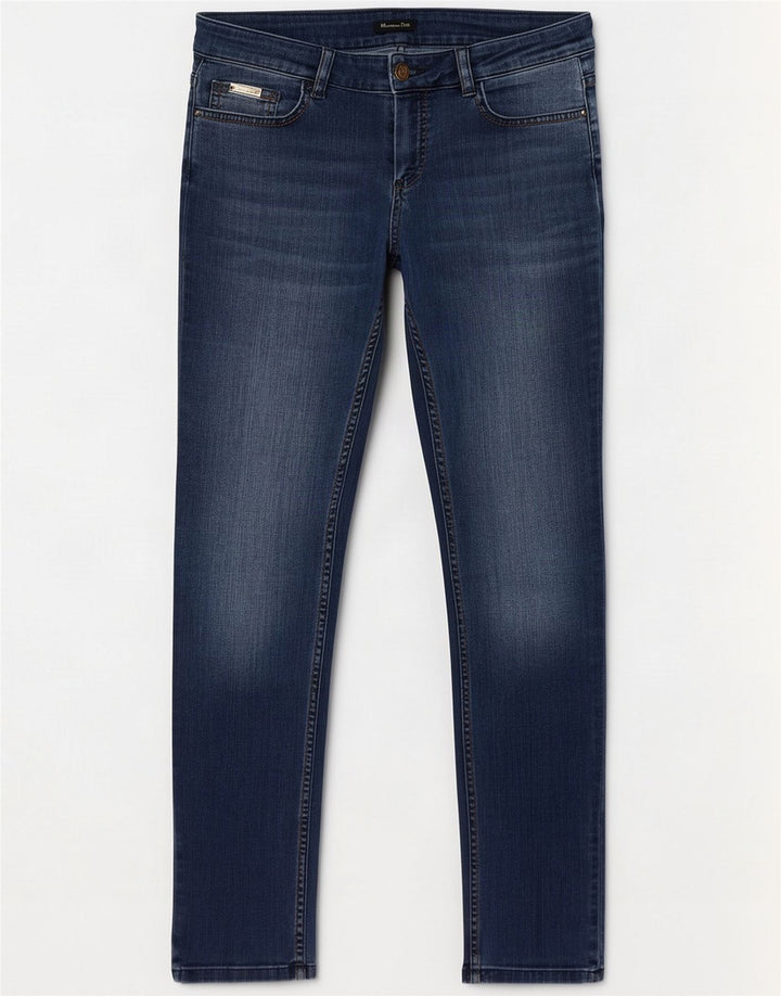 Massimo Dutti Jeans slim da donna EU 40 Medio W30 L31 Blu