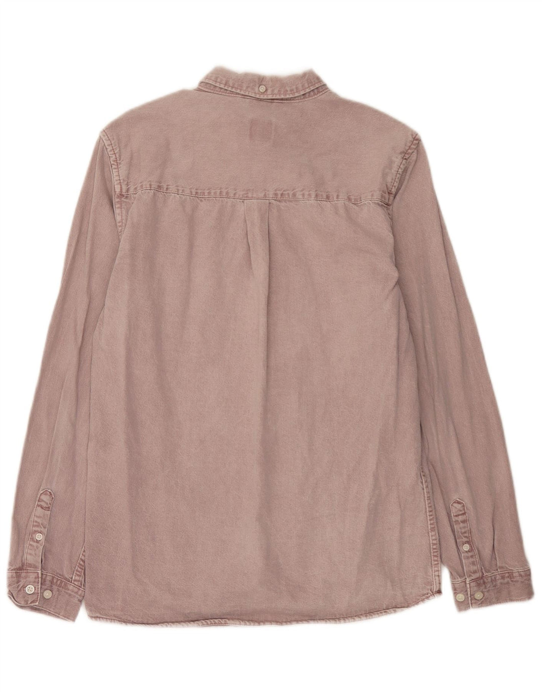 Camicia di jeans da uomo Zara in cotone viola medio