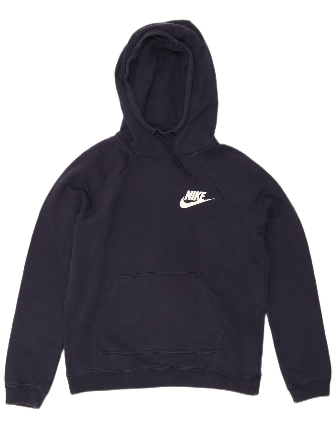 Felpa con cappuccio da uomo NIKE piccola in cotone blu navy