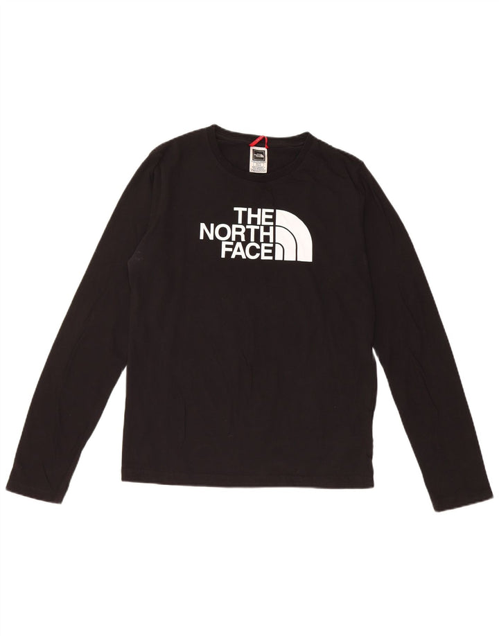 THE NORTH FACE Top grafico per ragazze manica lunga 14-15 anni XL cotone nero