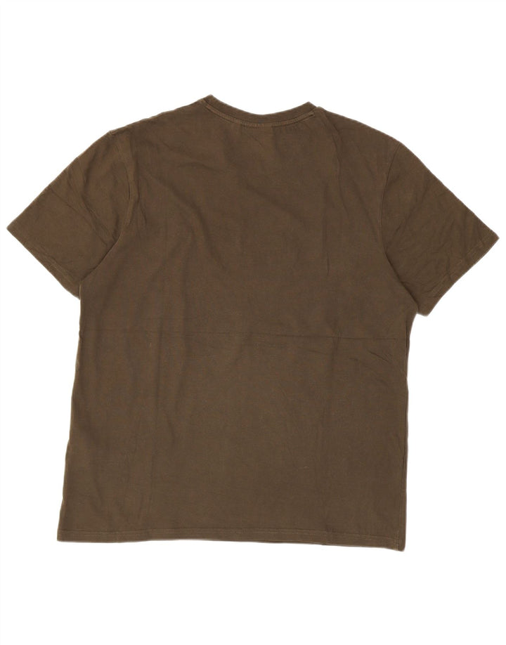 T-shirt da uomo Lyle & Scott Top grande in cotone kaki