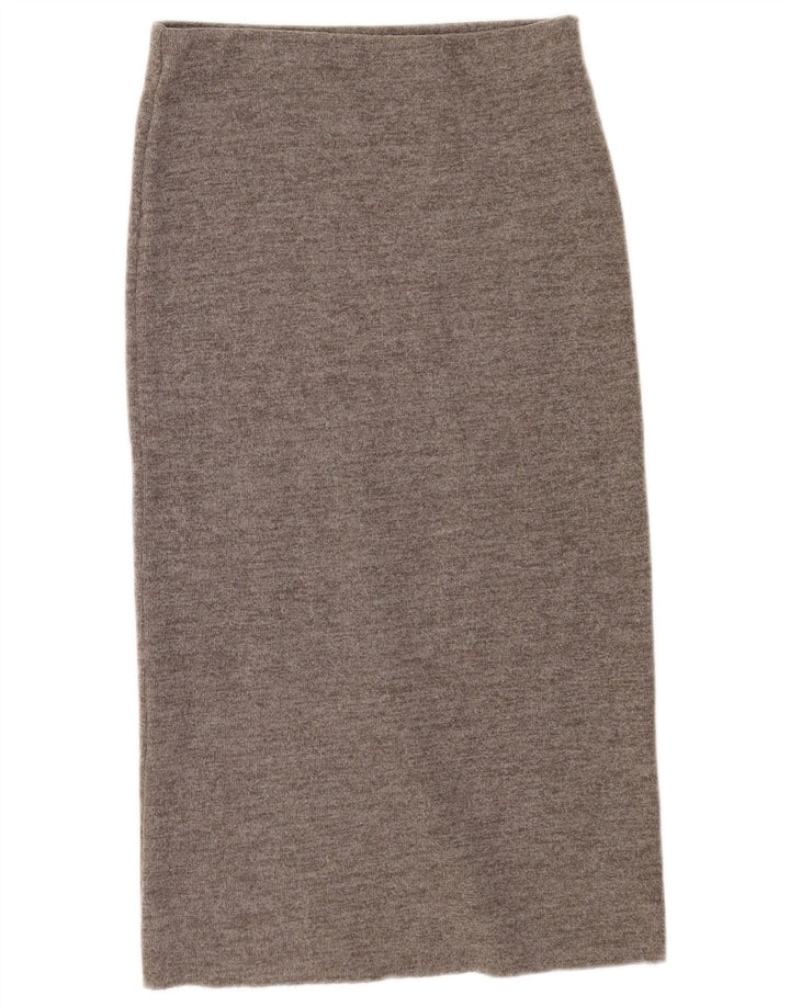 Gonna longuette Zara da donna media W28 in cotone grigio