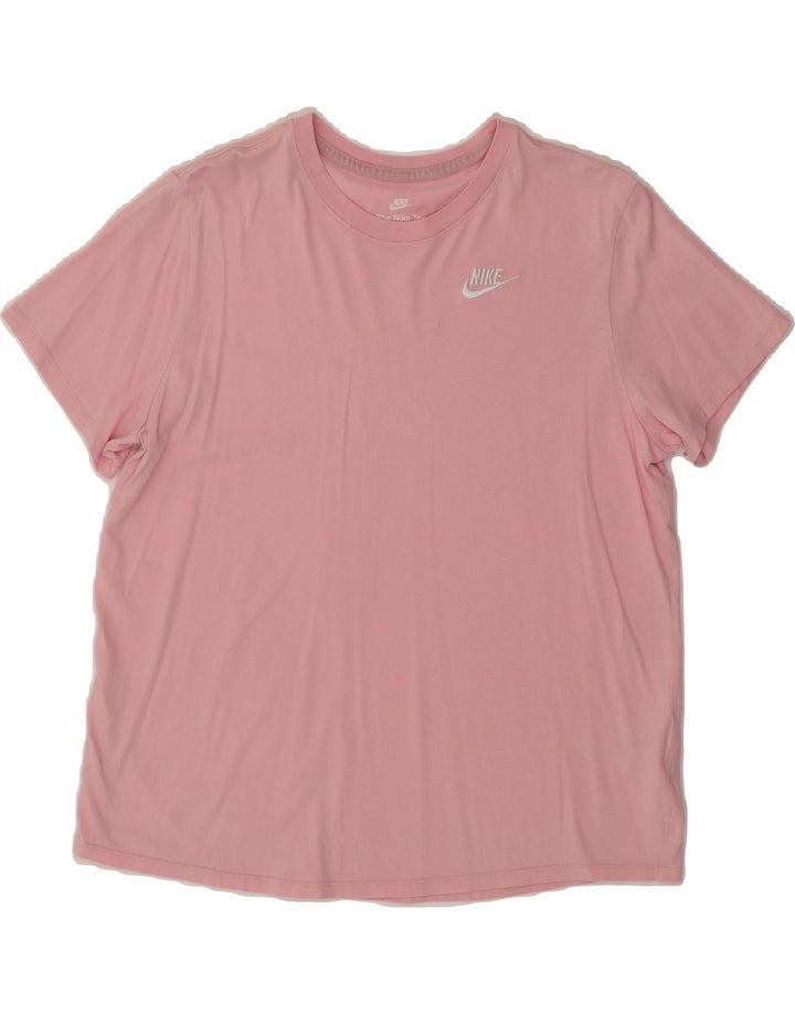NIKE Womens T-Shirt Top UK 16 Large Pink Cotton Vintage Nike and Second-Hand Nike from Messina Hembry 