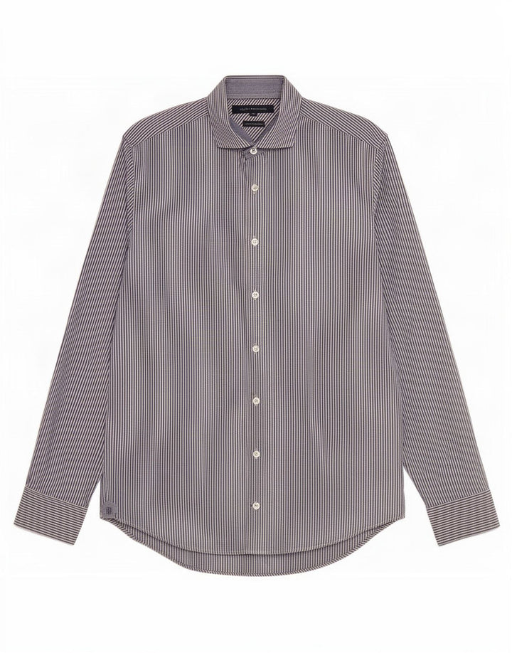 Camicia da uomo Tommy Hilfiger in cotone a righe blu medio