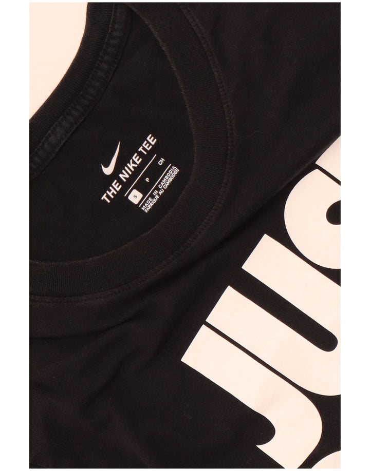 T-shirt grafica da uomo Nike Top piccola nera