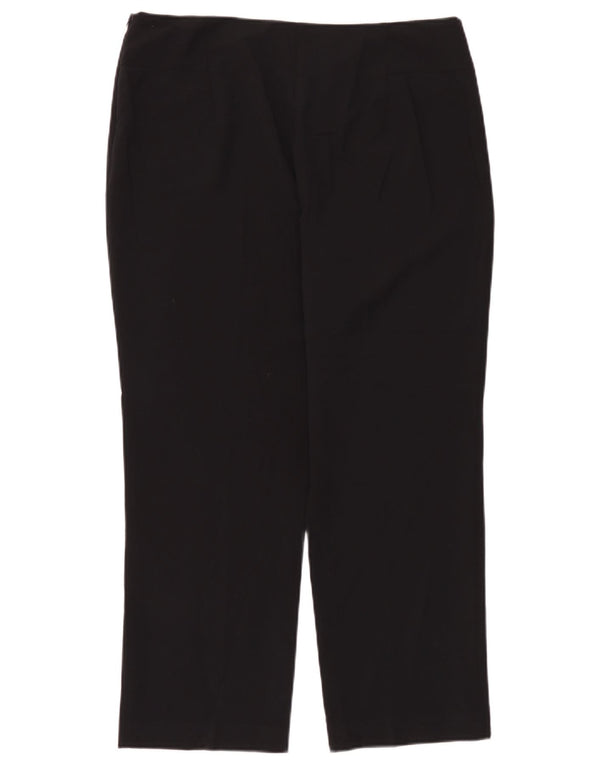 Pantaloni casual dritti da donna Marks & Spencer UK 16 Large W36 L28 Neri