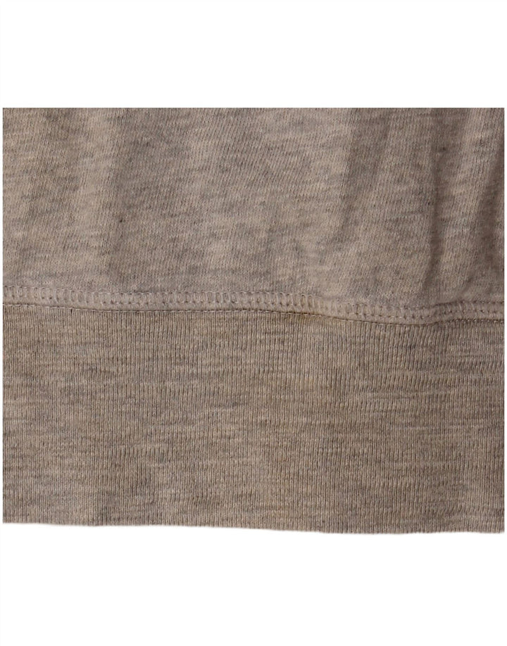 Maglione con cappuccio e zip oversize da donna Marks & Spencer UK 10 piccolo cotone grigio