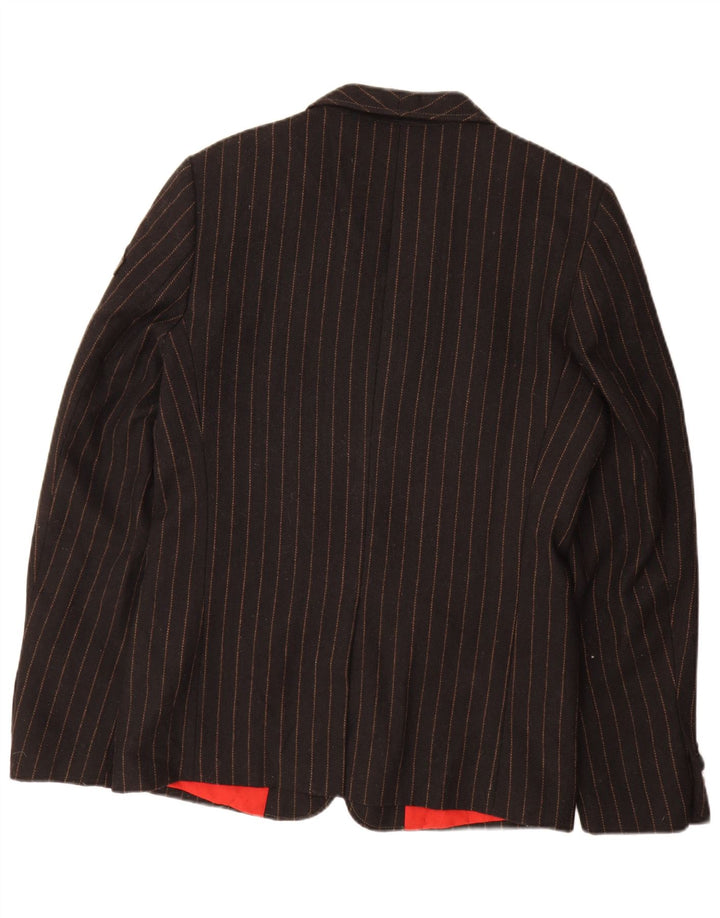 Giacca blazer grafica da uomo Jack & Jones UK 38 gessato medio nero