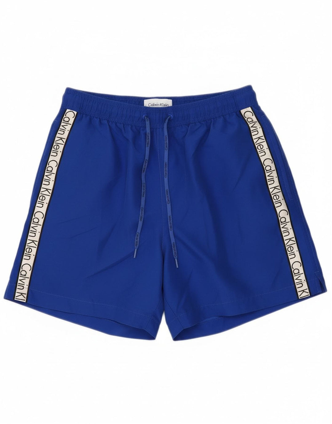 Pantaloncini da bagno grafici da donna Calvin Klein UK 12 Colorblock blu medio