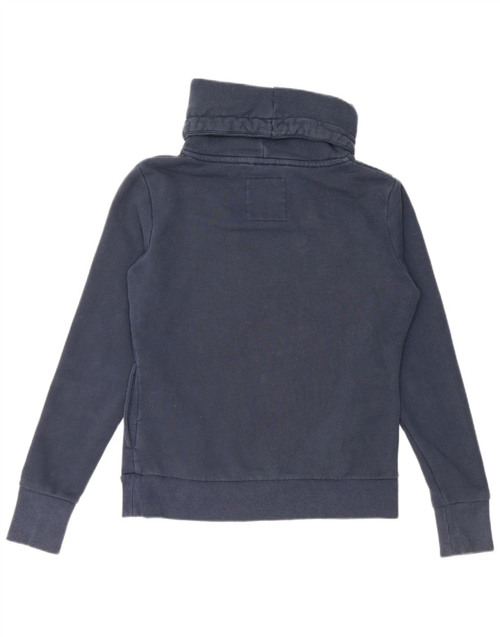 Felpa con grafica oversize da donna SUPERDRY UK 10 piccola blu navy