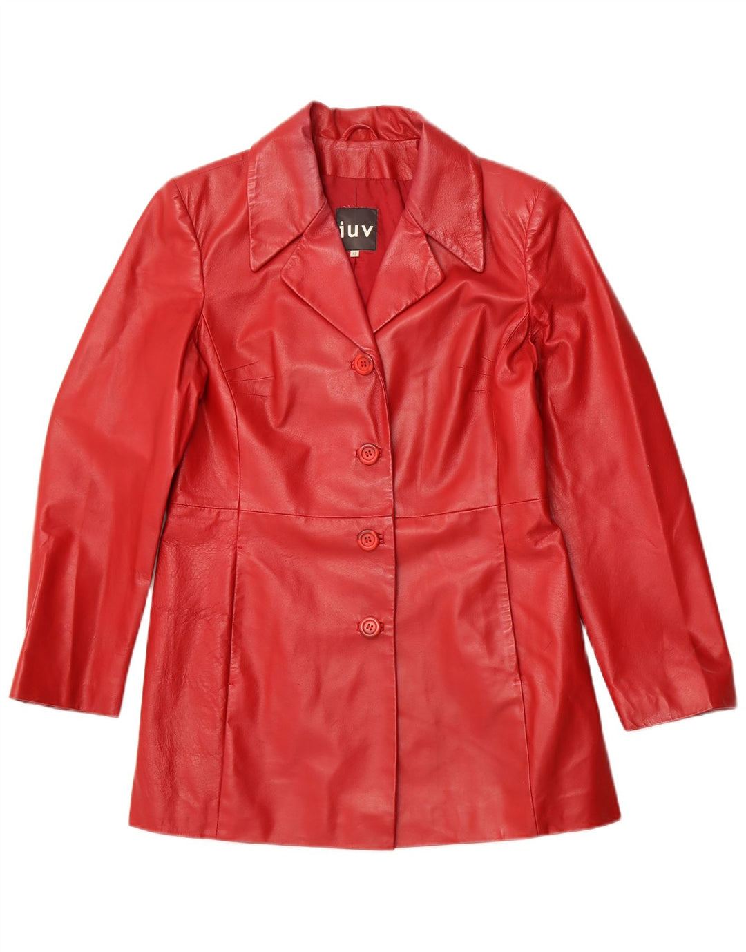 Giacca in Pelle Donna VINTAGE IT 42 Pelle Rossa Media
