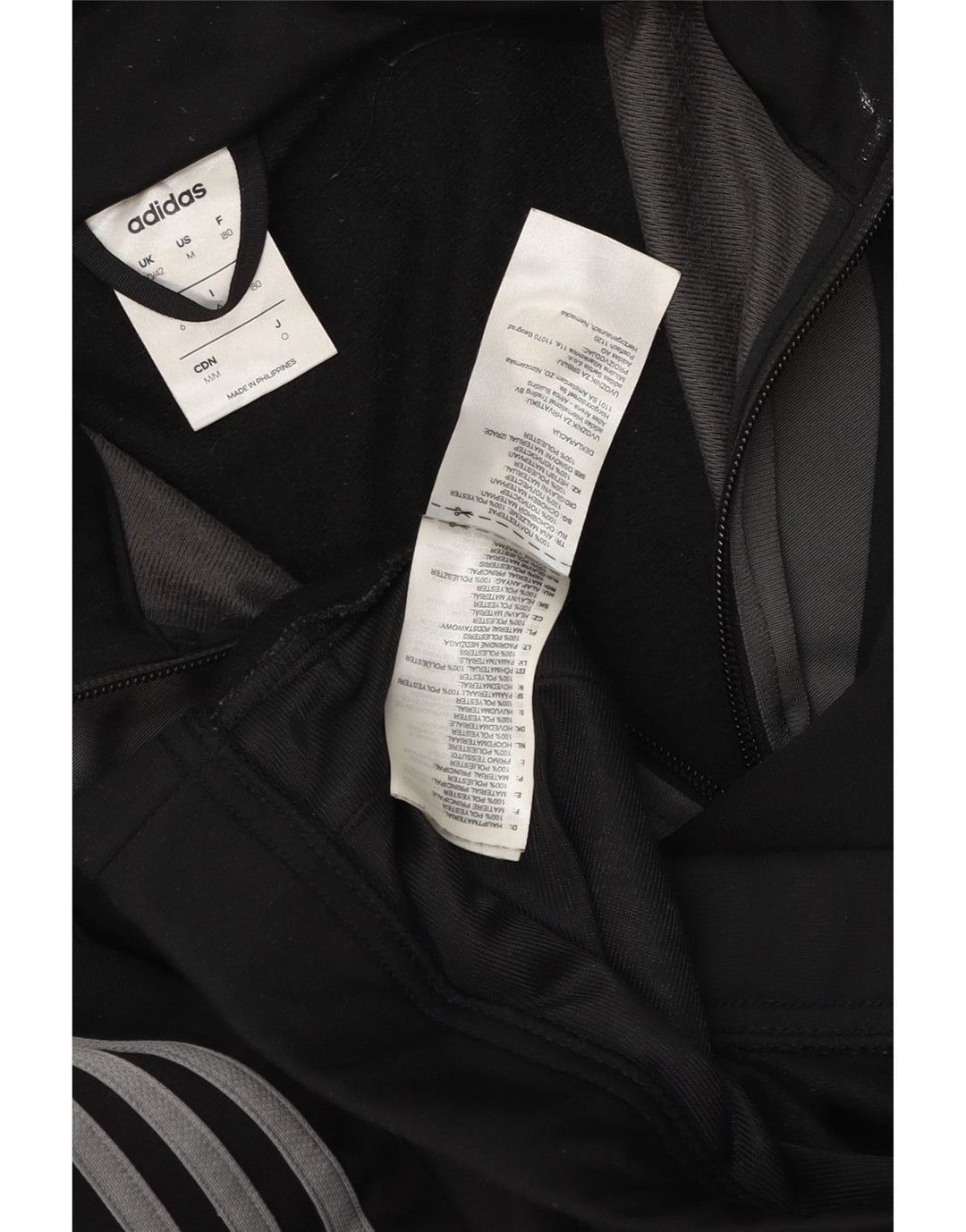 Giacca da tuta da uomo Adidas UK 40/42 Medium Black Colourblock