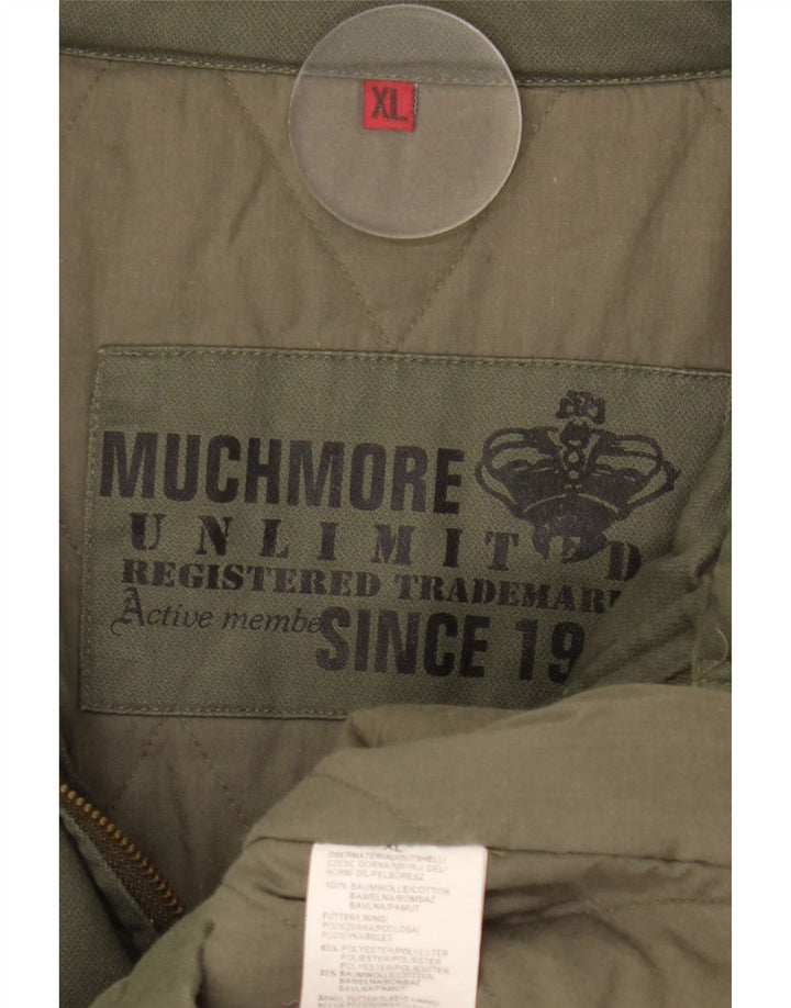 Giacca militare da uomo Muchmore UK 42 XL cotone kaki