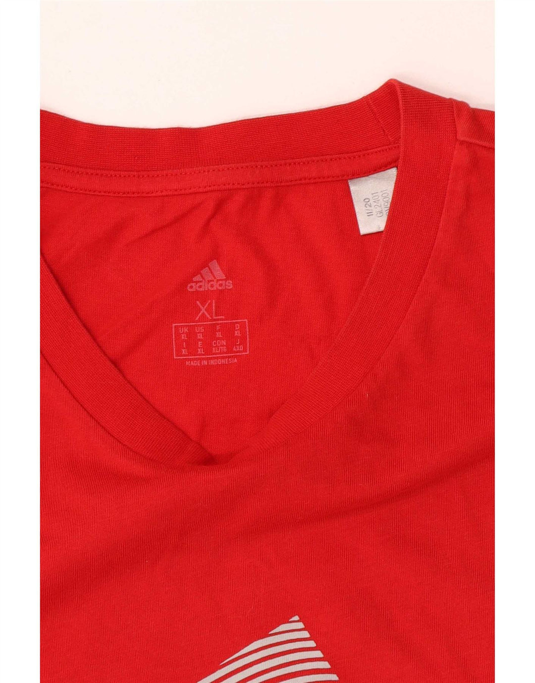 T-shirt grafica da uomo Adidas Top XL rossa