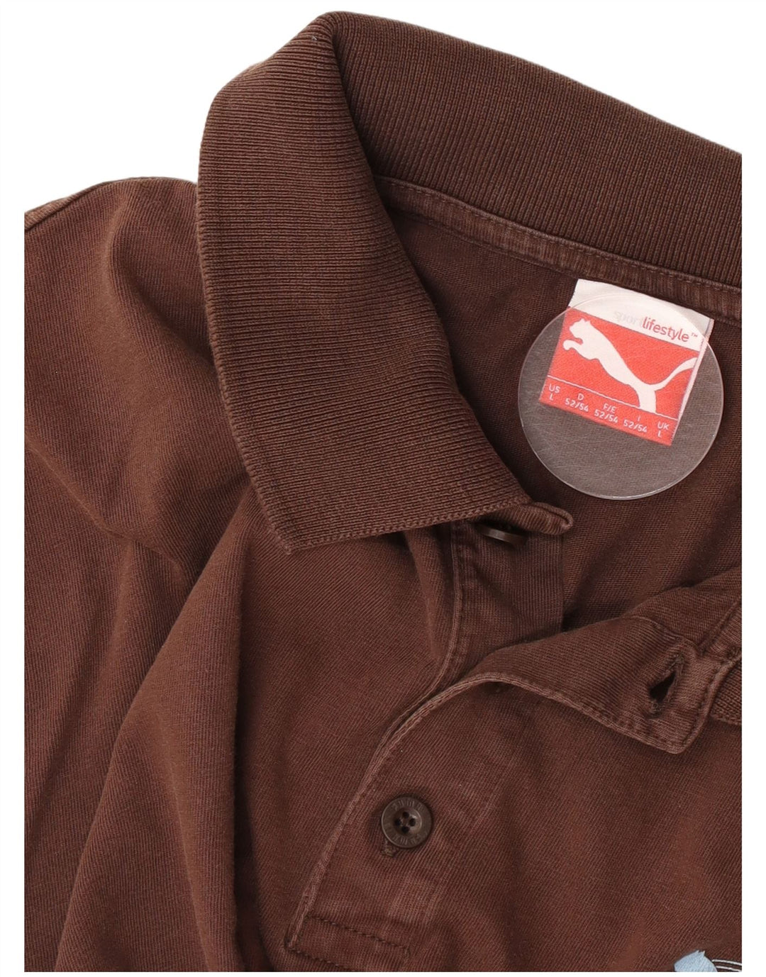 Polo Puma Uomo Large Marrone