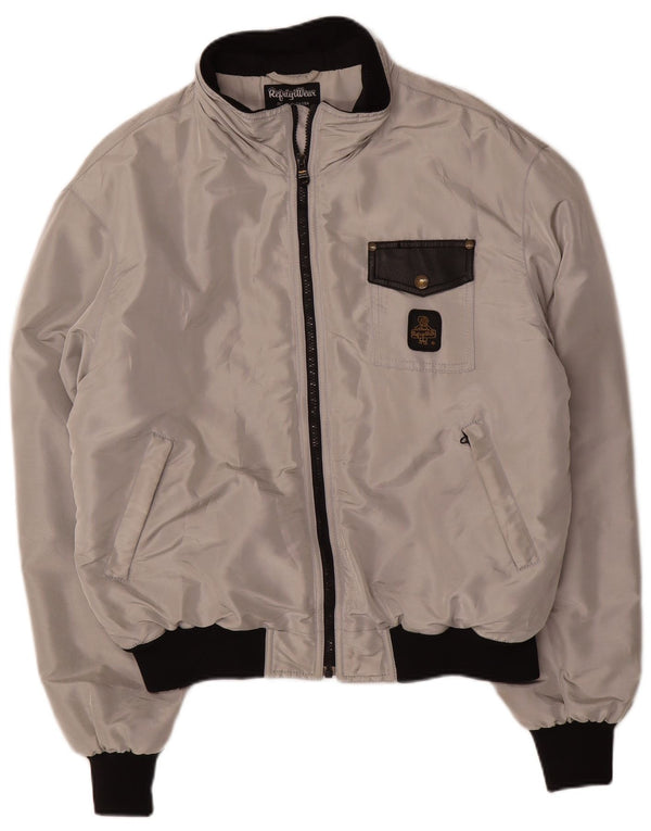 Refrigiwear Giacca bomber Cruz da uomo UK 42 XL poliestere grigio