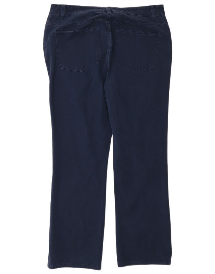 Jeans dritti da donna Chaps US 12 Large W32 L28 Cotone blu navy