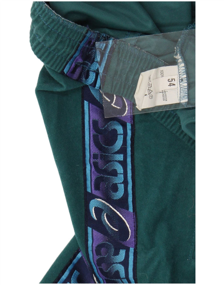 Pantaloni da tuta con grafica ASICS da uomo, grandi, in poliestere verde