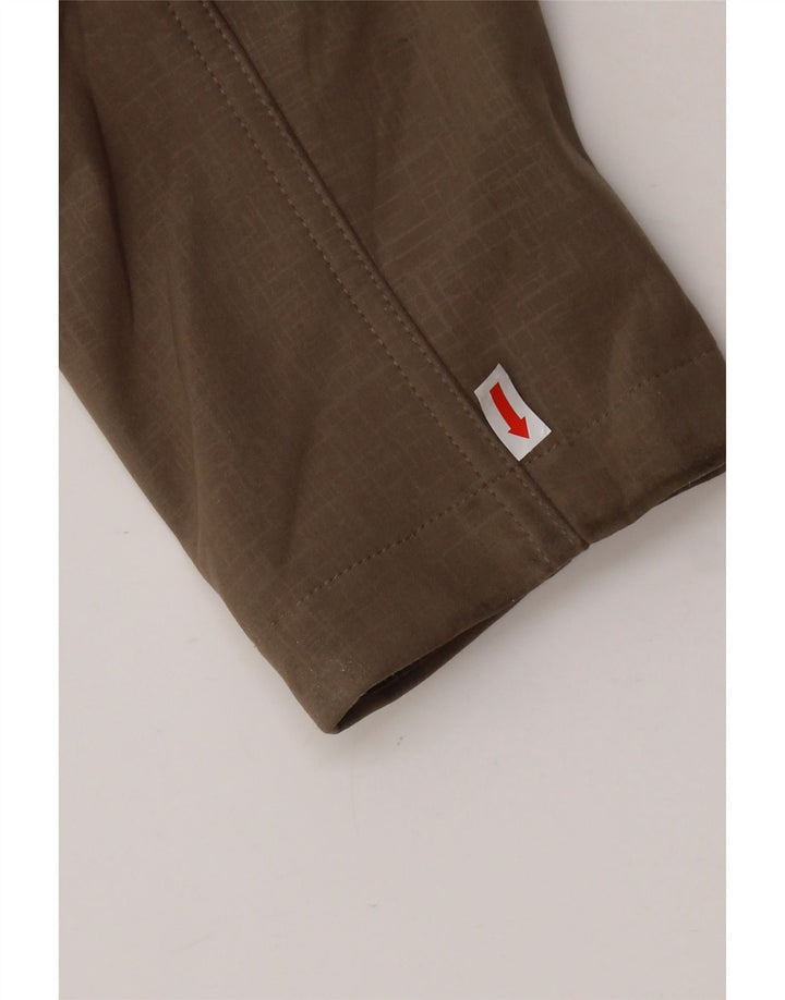 Cappotto giacca a vento con cappuccio da donna EDDIE BAUER UK 16 Large Beige Poliestere