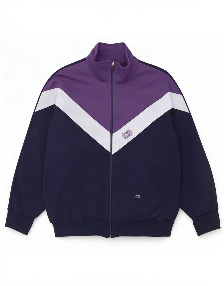 Giacca da ginnastica da uomo Wagner Moden, grande, color block blu navy