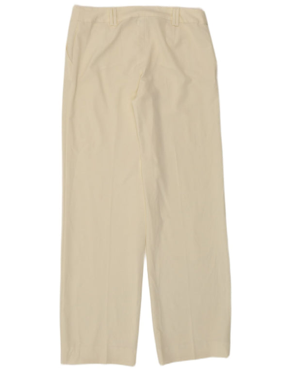 VERSACE Womens Straight Chino Trousers IT 46 Large W32 L32 Off White