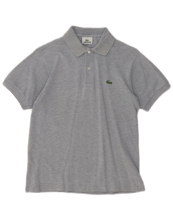 Polo da uomo LACOSTE taglia 2 XS in cotone chiazzato grigio