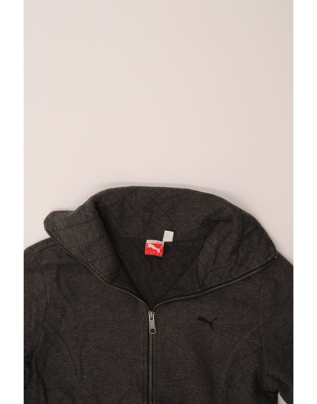 PUMA Womens Tracksuit Top Jacket UK 12 Medium  Grey Cotton Vintage Puma and Second-Hand Puma from Messina Hembry 