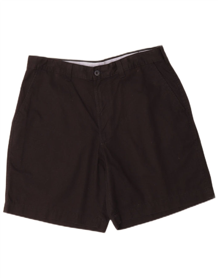 MARKS & SPENCER Mens Blue Harbour Chino Shorts W34 Large Black Cotton