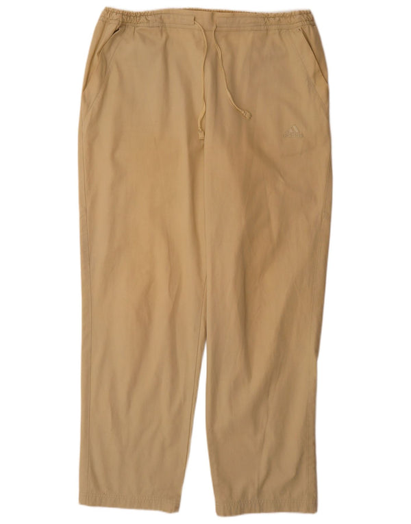 Pantaloni chino dritti da uomo Adidas W40 L32 in cotone beige