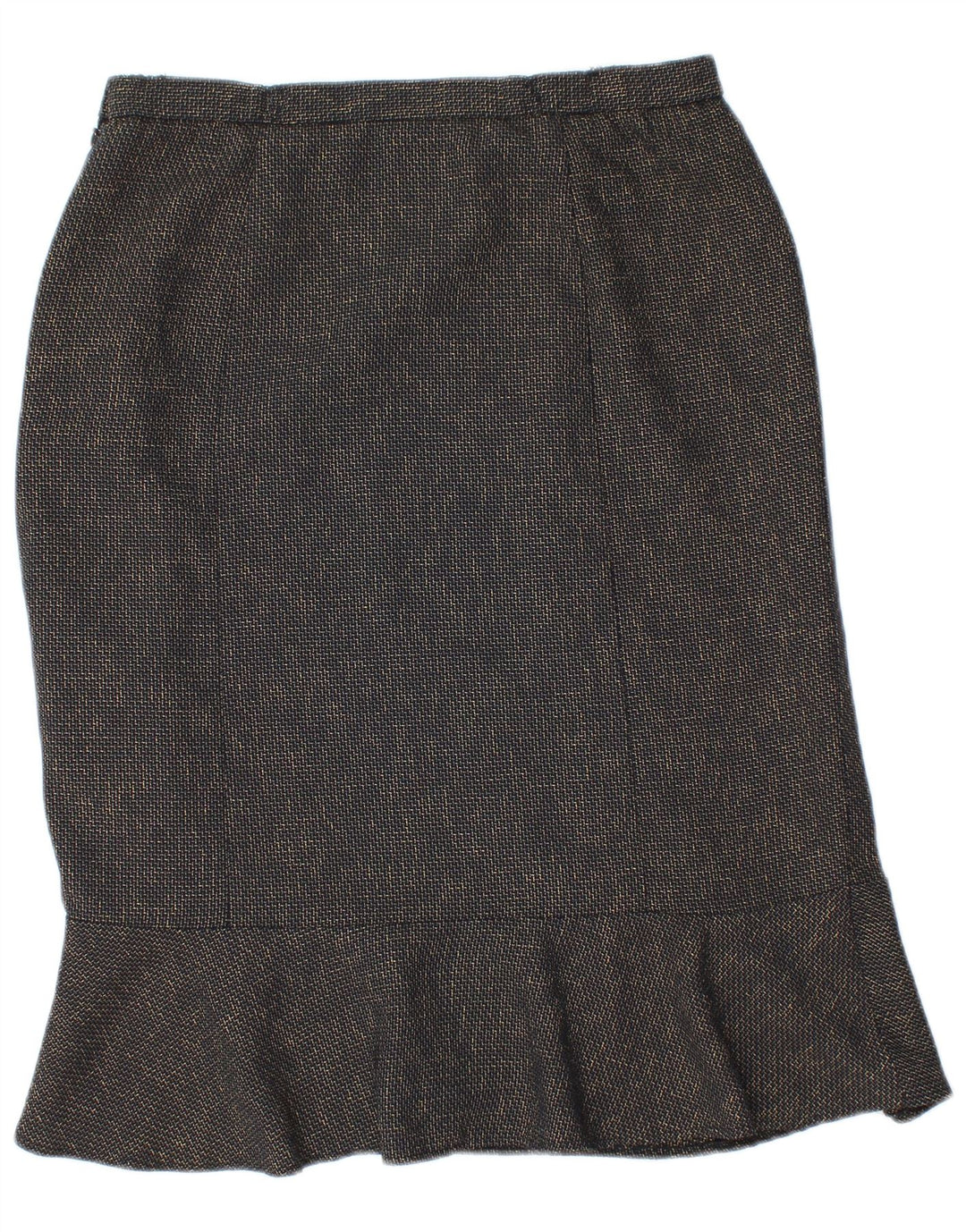 Gonna a tromba da donna Eastex UK 12 media W30 poliestere blu navy