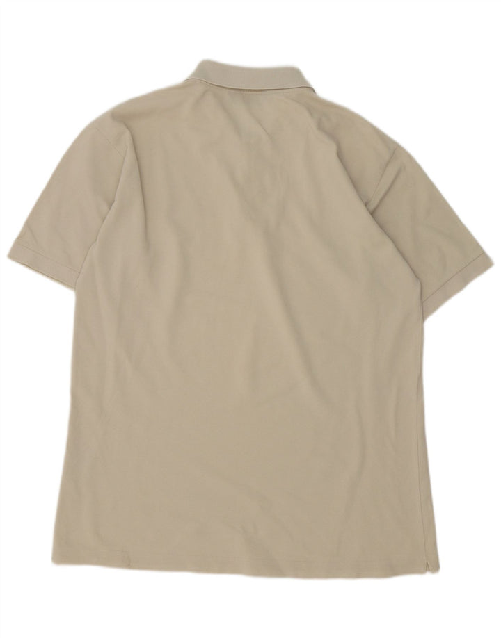 Polo Kappa da uomo grande in cotone bianco sporco