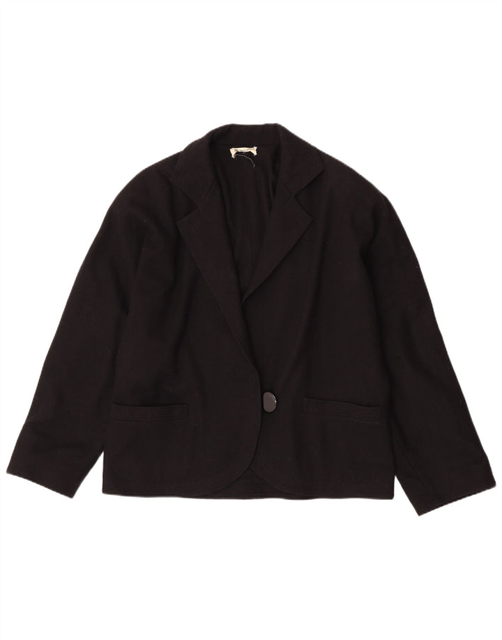 Giacca blazer oversize da donna a 1 bottone Aventura IT 44 media nera