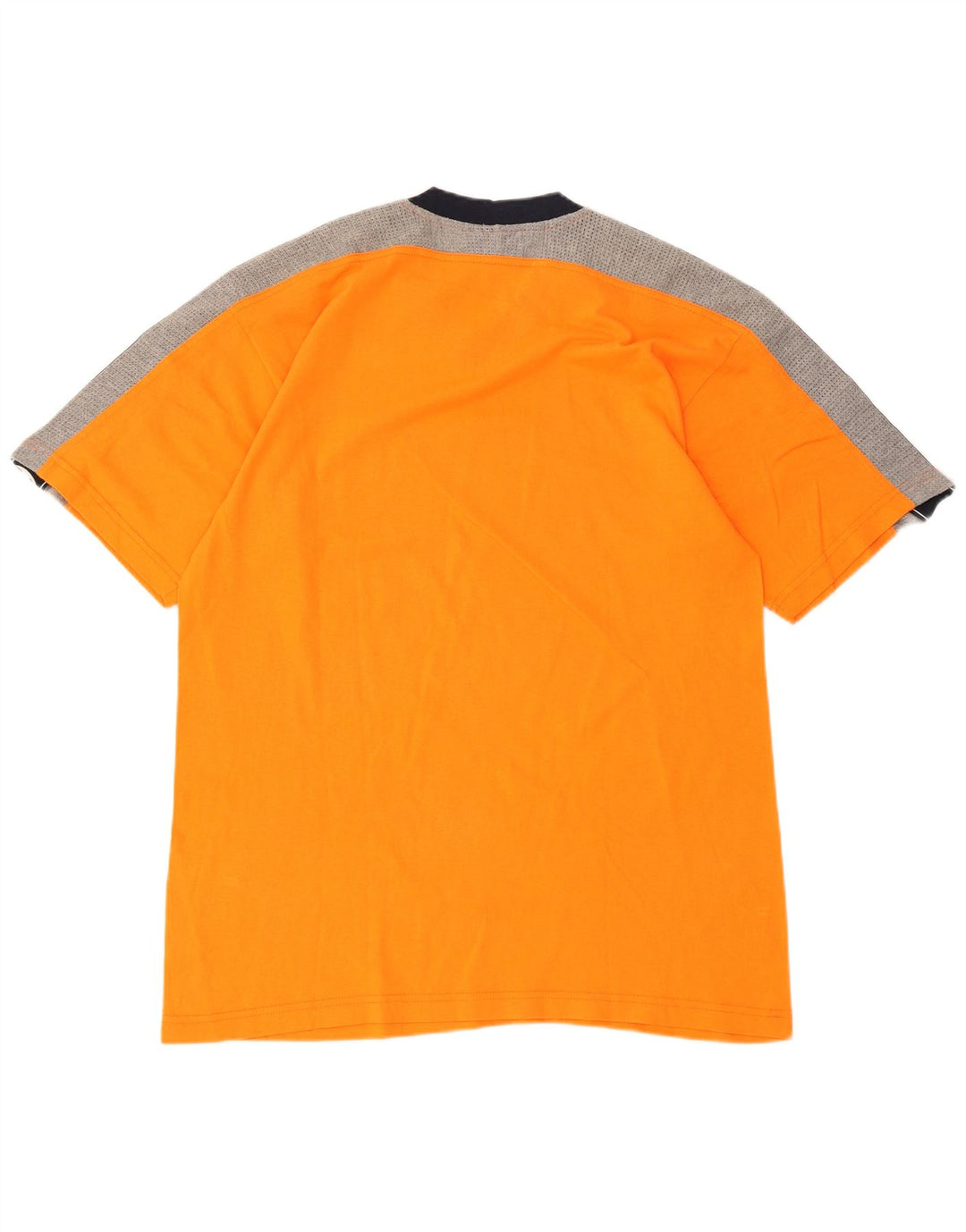 T-shirt grafica da uomo Champion Top Large arancione color block