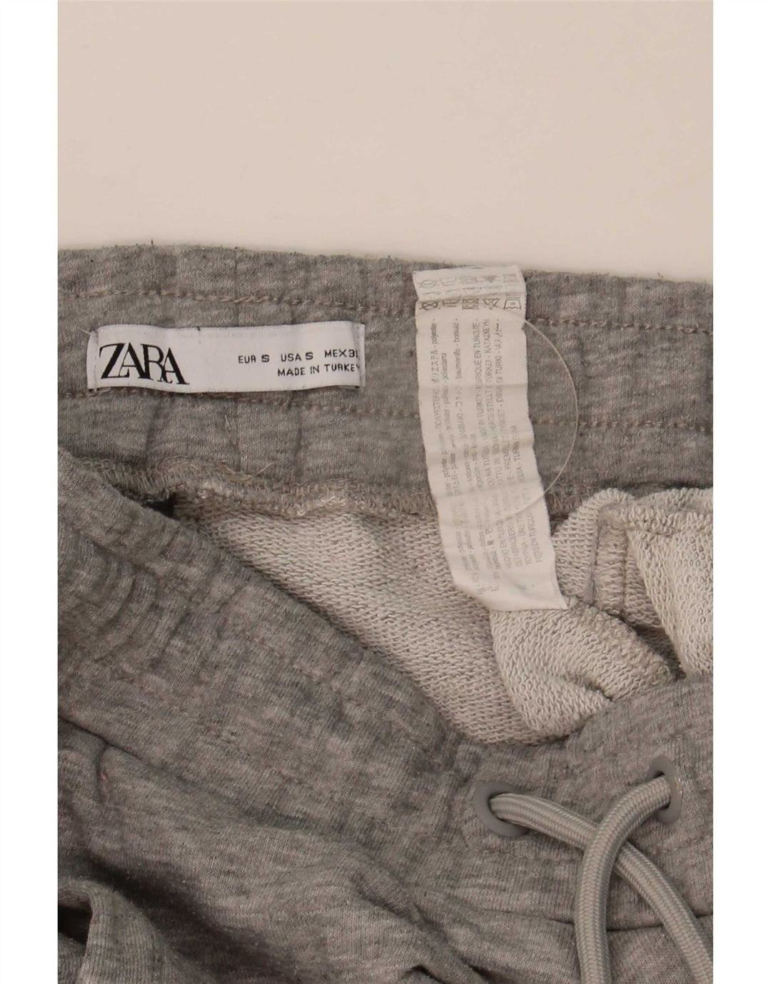 Pantaloni da tuta da donna Zara Joggers UK 8 Small Poliestere grigio