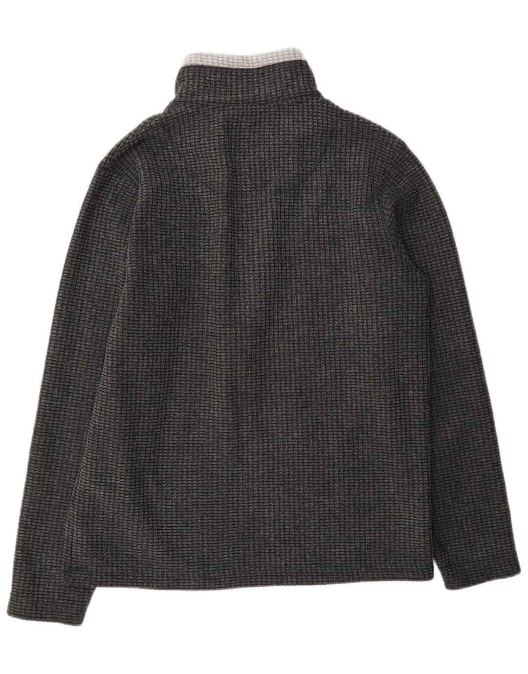 Maglione in pile da uomo con zip e collo Weird Fish Poliestere color block grigio medio