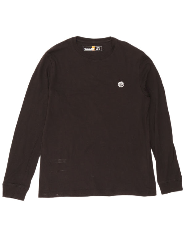 Timberland Maglia da uomo slim fit a maniche lunghe in cotone nero medio