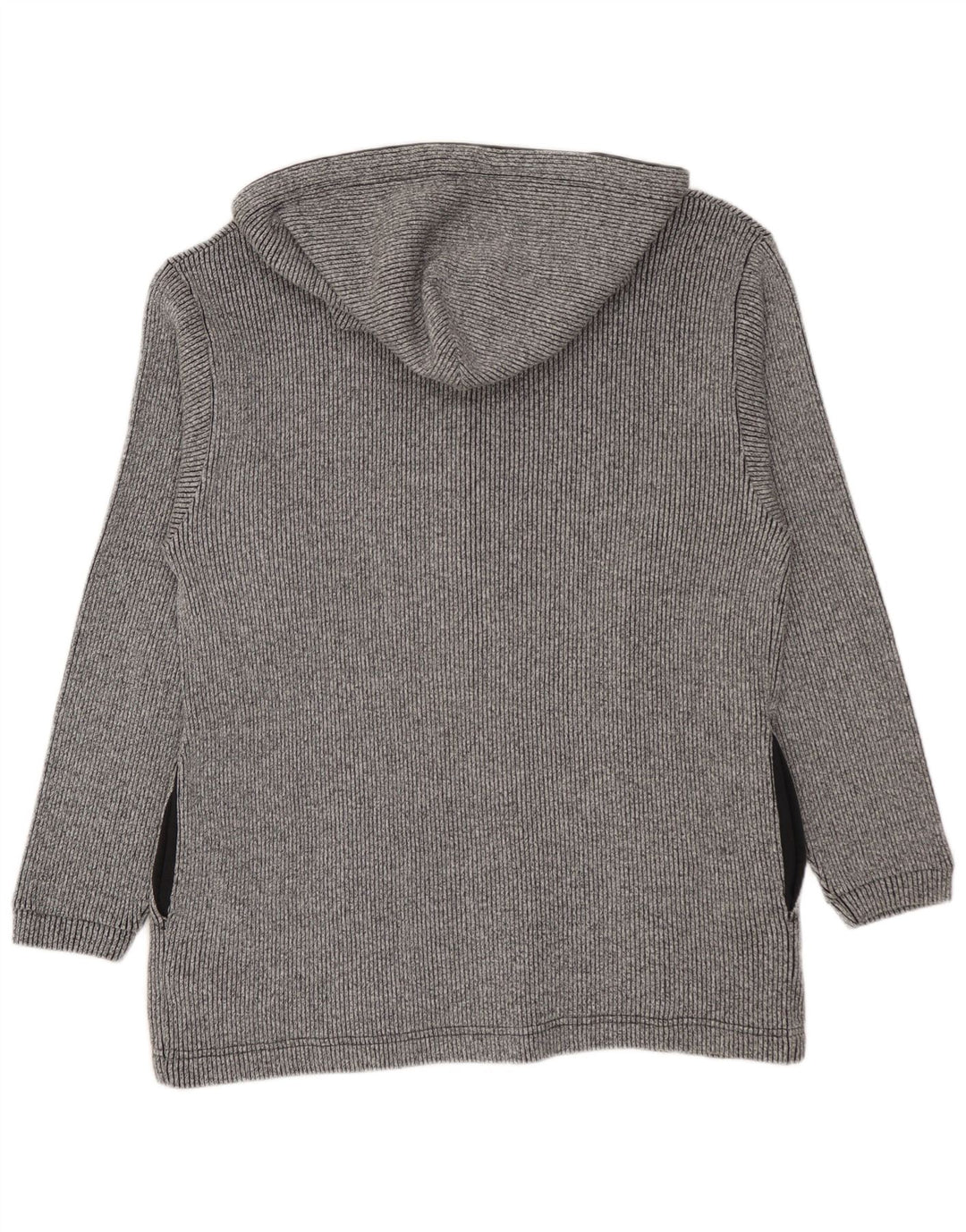 Maglione con cappuccio e zip da uomo Champion in cotone grigio medio