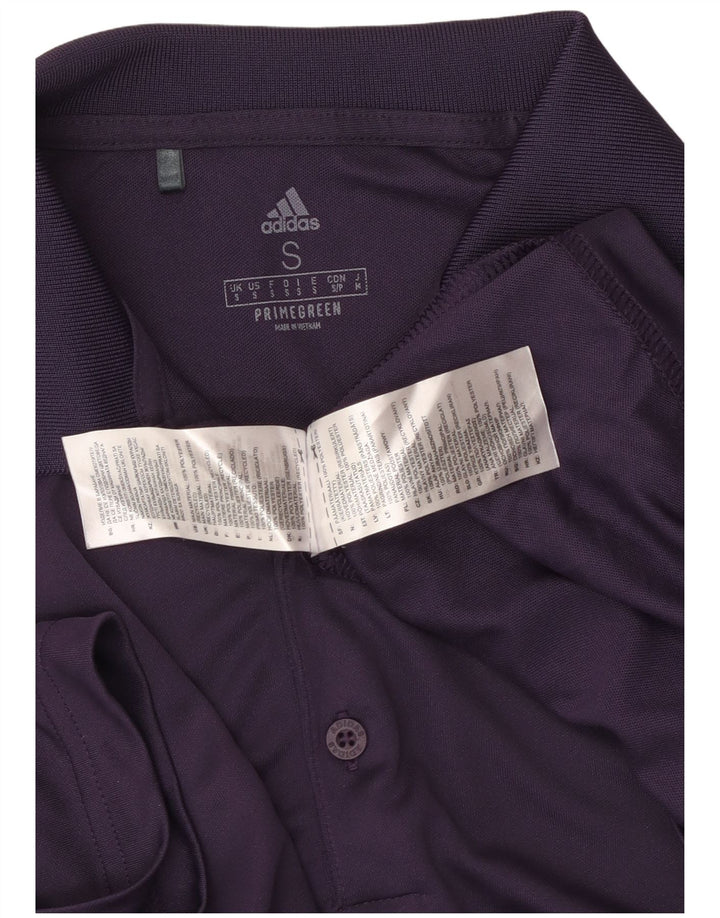 Polo ADIDAS da uomo Primegreen piccola viola in poliestere