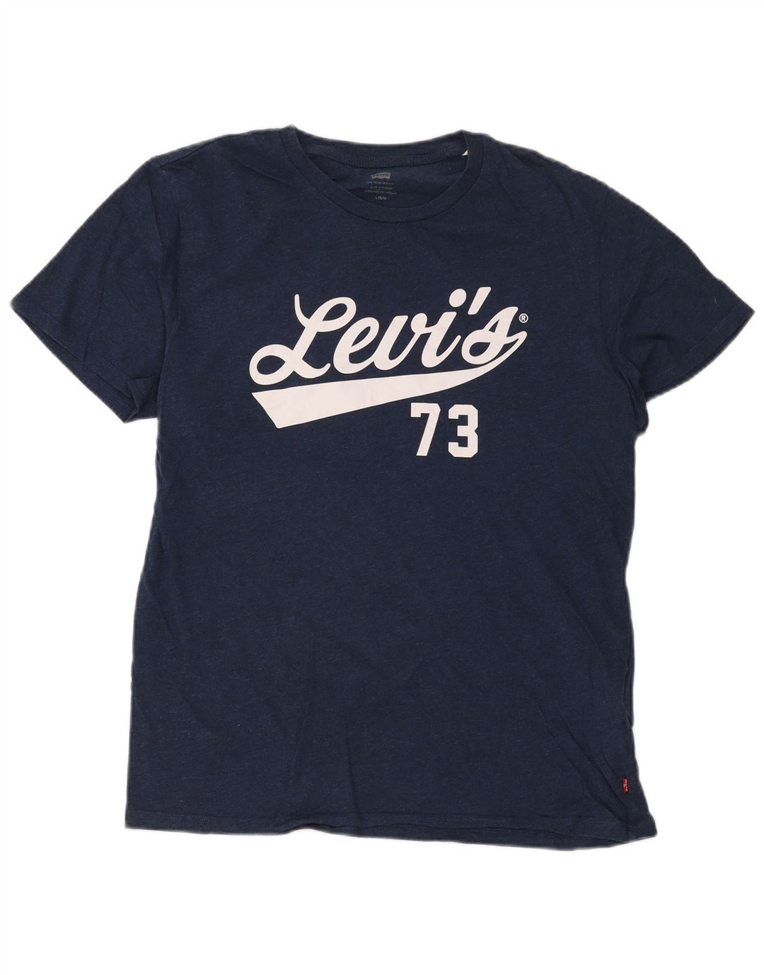 T-shirt grafica da uomo Levi's Top Large in cotone blu navy