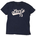 T-shirt grafica da uomo Levi's Top Large in cotone blu navy