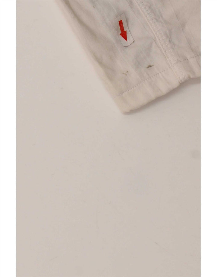 SIVIGLIA Pantaloncini casual da uomo W33 Cotone a righe bianche medie